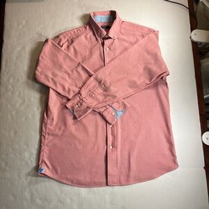 Cremieux Classics Men’s Pink Button-Down Shirt Long Sleeve Classic Fit Sz L